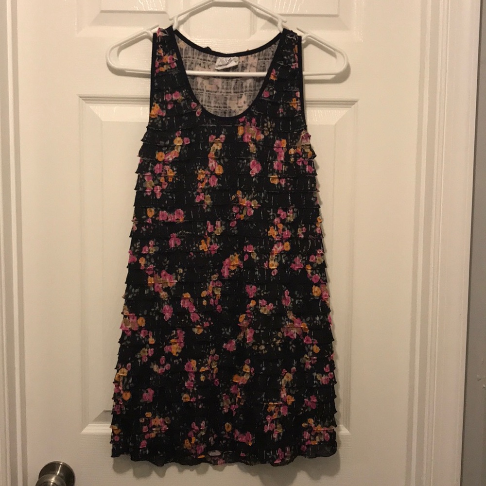 Free People ruffled mini dress